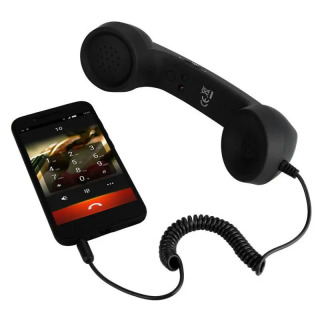Retro uslubidagi mikrofonli mobil telefon eshitish vositasi