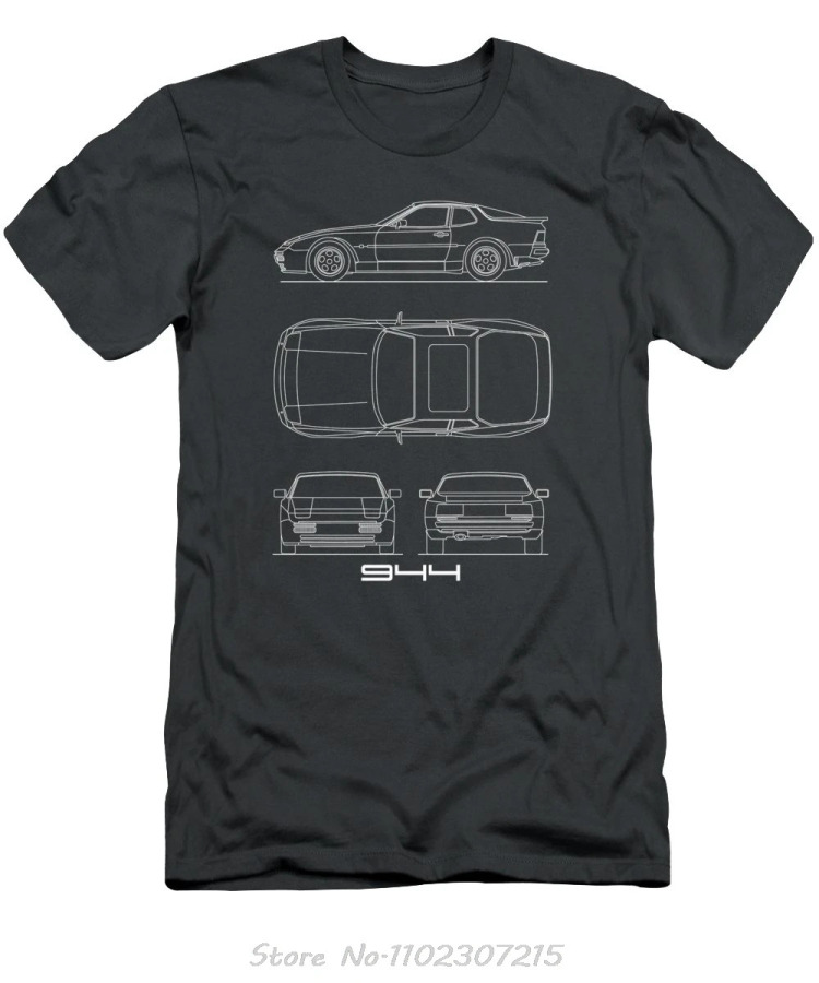 Men's Clothing The 944 Car Oversized T-shirt Cotton Tshirt Fashion Funny Print Fitness T Shirt Hip Hop Streetwear Tops