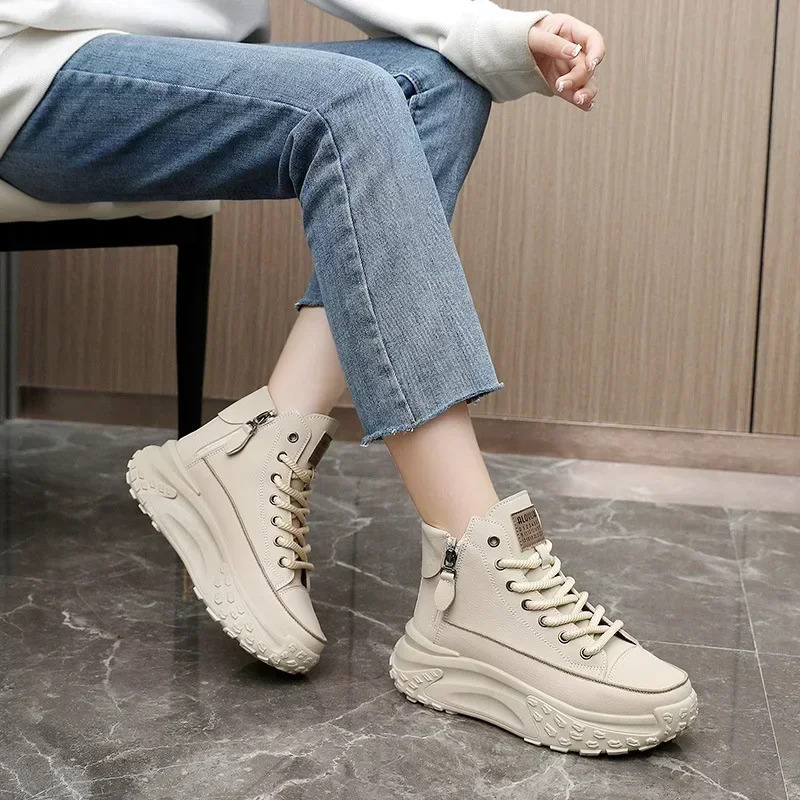 Ayollar krossovkalari hashamatli moda ayollar etiklari Casual yuqori platformali poyafzallar Yangi ayollar ochiq poyafzallari qishki ayollar poyafzallari