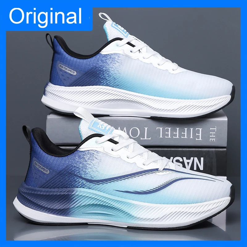 Erkaklar sport poyafzallari yozgi klassik nafas oladigan engil, qulay to'rli krossovkalar zarbani yutuvchi yumshoq taglikli krossovkalar fitnes poyabzali