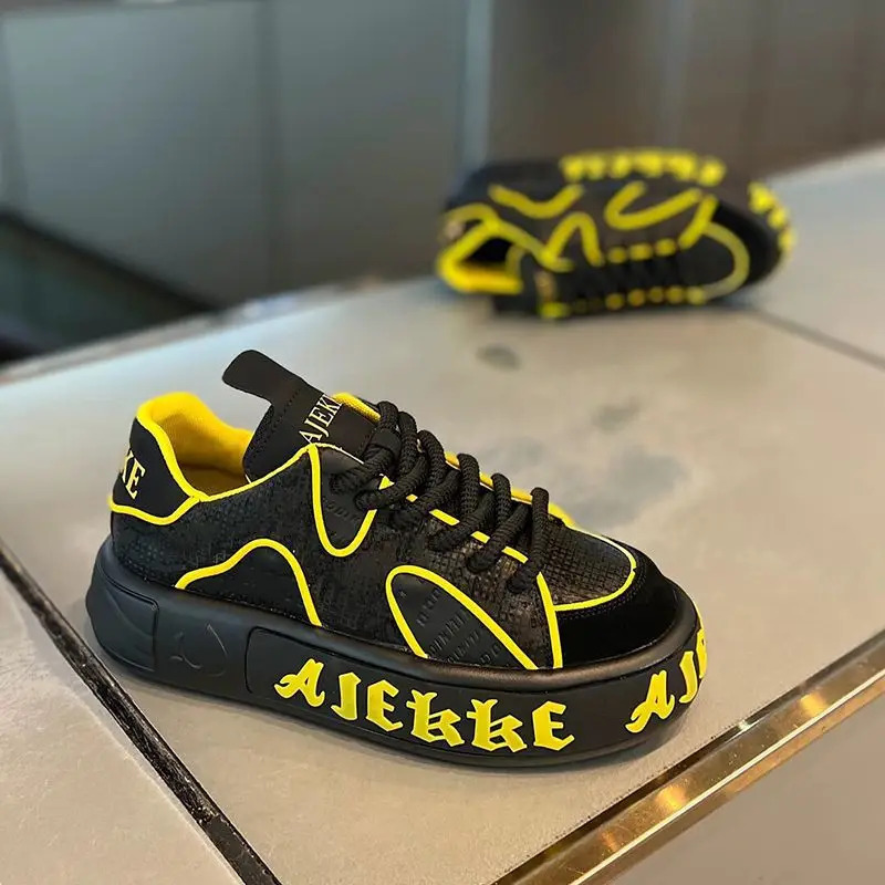Erkaklar poyafzallari Moda qalin pastki yumshoq pastki nafas oladigan krossovkalar Moda kundalik sport erkaklar poyabzali Yuqori sifatli Zapatillas Hombre