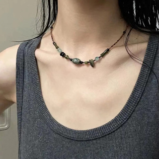 Retro zargarlik aksessuarlari oddiy sovg'a tabiiy tosh bilaguzuk Yangi Xitoy uslubi choker jade bilaguzuk Ayollar zargarlik aksessuarlari