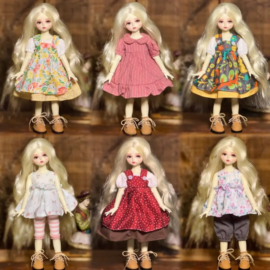 Аксессуары для игрушек, одежда для кукол BJD, игрушечная одежда, 3D глаза, имитация петли для глаз, кукольное платье, игрушечный наряд, одежда «сделай сам»