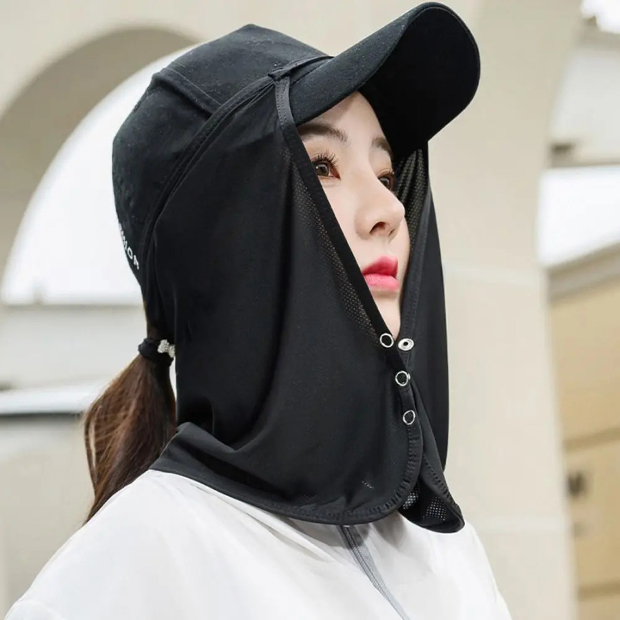 Qopqoq niqobi ipak sharf bo'yin himoyasi yuz sharflari yozgi erkaklar yuz sharflari UVga qarshi yuz himoyasi Quyosh pardasi quyosh niqobi