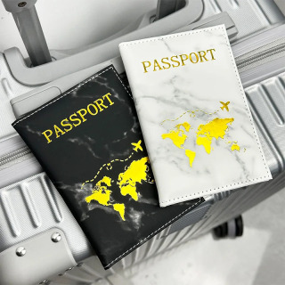 Yangi PU teri pasport ushlagichi Pasport qoplamalari Sayohat pasporti uchun himoya sumkasi Kredit karta egasi sayohat aksessuarlari