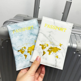 Yangi PU teri pasport ushlagichi Pasport qoplamalari Sayohat pasporti uchun himoya sumkasi Kredit karta egasi sayohat aksessuarlari
