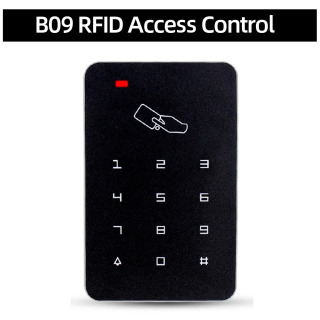 Автономный контроллер доступа, RFID-клавиатура управления, водонепроницаемая непромокаемая крышка, цифровая панель, устройство считывания карт, система дверного замка Темно-серый