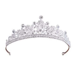 To'y soch aksessuarlari suv tomchisi kristalli Tiara hashamatli rinstones malika bosh tasmasi Royal toj yorqin bosh kiyimi