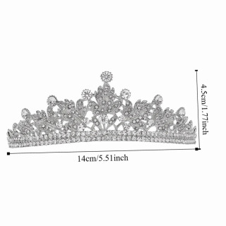 To'y soch aksessuarlari suv tomchisi kristalli Tiara hashamatli rinstones malika bosh tasmasi Royal toj yorqin bosh kiyimi