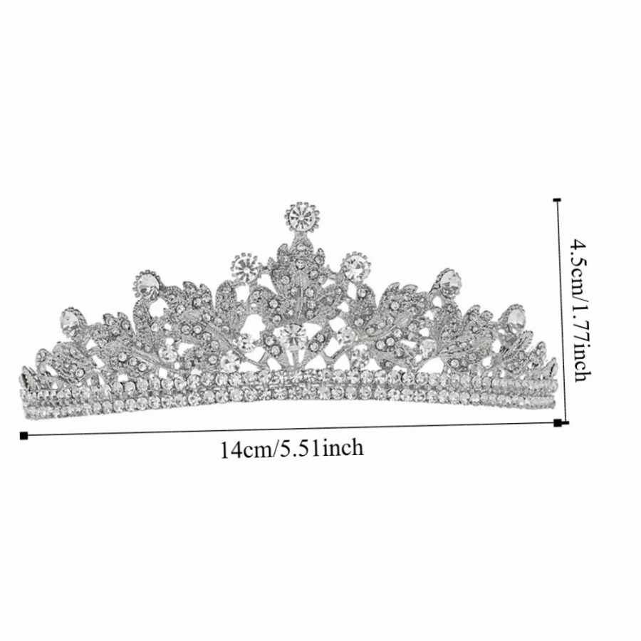 To'y soch aksessuarlari suv tomchisi kristalli Tiara hashamatli rinstones malika bosh tasmasi Royal toj yorqin bosh kiyimi