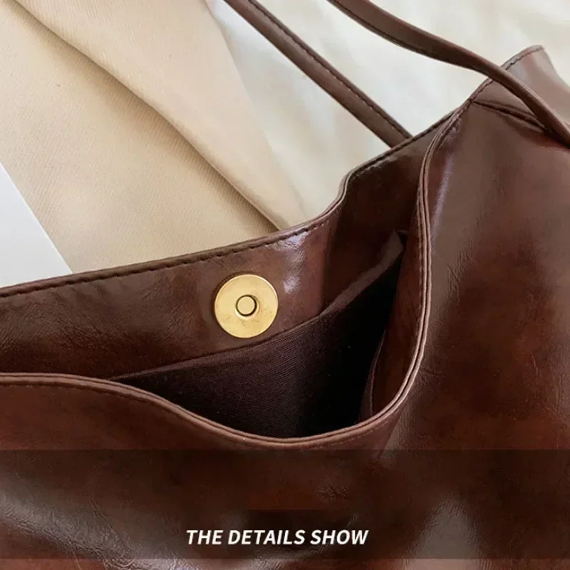 Ayollar sumkasi moda katta hajmli elkama-sumka yumshoq ayollar retro elkama-sumka kundalik portativ tokali sumkalar