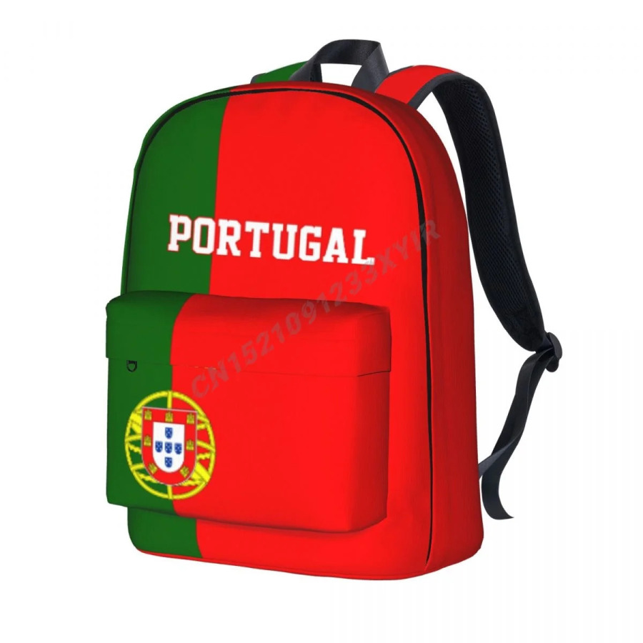Uniseks Portugaliya bayrog'i xalta portugal tikuvi maktab sumkasi messenger sumkasi Laptop sumkasi sayohat sumkasi sovg'a