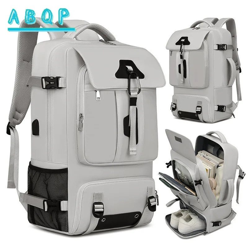 ABQP yangi universal katta sig'imli USB portli xalta, qatnov, ish safari, o'qish, tekis rang, ko'p funktsiyali