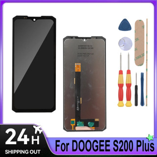 Для DOOGEE Smini S200 PlUS ЖК-дисплей + сенсорный экран, полная сборка, запасные части для мобильных телефонов с инструментами черный