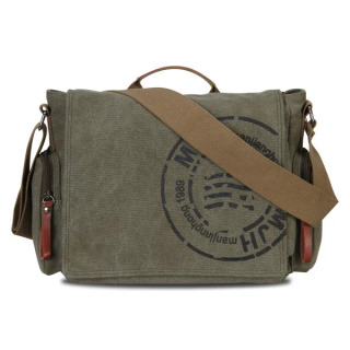 Erkaklar uchun kanvas messenjer sumkalari moda biznesi Vintage bosilgan crossbody sayohat sumkalari