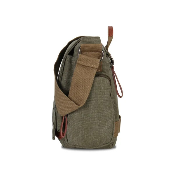 Erkaklar uchun kanvas messenjer sumkalari moda biznesi Vintage bosilgan crossbody sayohat sumkalari