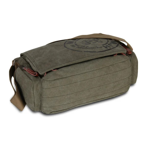Erkaklar uchun kanvas messenjer sumkalari moda biznesi Vintage bosilgan crossbody sayohat sumkalari