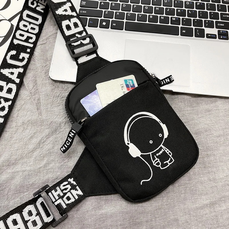 INS Trend erkaklar elkama-sumkasi suv o'tkazmaydigan kichik sumka Messenger kvadrat erkaklar uchun crossbody sumkasi Sacoche Homme