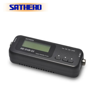 Sathero NEW SH-100HD DVB S2 Signal Finder, Raqamli qoʻlda sunʻiy yoʻldosh topuvchi, Bepul sunʻiy yoʻldosh dasturlari uchun metr. черный