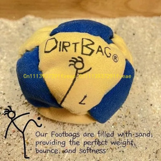 Мяч для футбола (футсак) World Foot Bag DirtBag Hacky Sack, наполненный песком, из синтетической замши, для вечеринок и тренировок