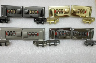 Bagajning kombinatsiyalangan qulfi A4 charm qutisi kombinatsiyalangan qulfi sink qotishmasidan yasalgan yog'och quti kombinatsiyalangan qulf asboblar qutisi