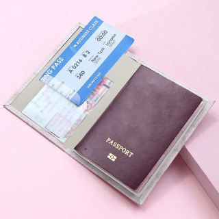 Sayohat aksessuarlari Pasport qopqog'i ID himoya sumkasi Portativ pasport va bank kartasi hamyoni ayollar erkaklar uchun gulli harfli hamyon