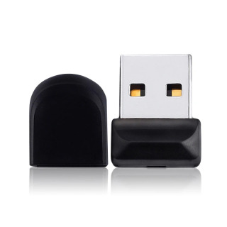USB-флеш-накопитель 32 ГБ, 64 ГБ, металлический мини-флеш-накопитель USB 2.0, 16 ГБ, 128 ГБ, флэш-накопитель, внешний накопитель, 64 ГБ черный 32 ГБ