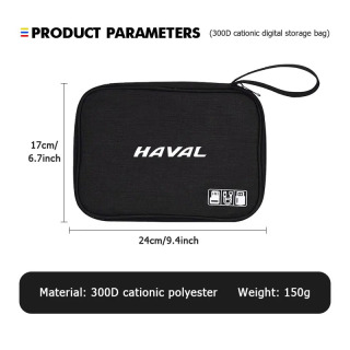 Avtomobil aksessuarlari uchun portativ elektron organizator sumkasi Haval Great Wall F7 H6 H1 H2 H3 H4 H5 H7 H8 H9 M4 M6 F5 F9