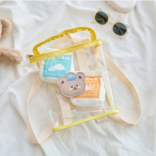 Bolalar ryukzaki Kichkintoylar uchun ryukzak ona chaqaloq sumkalari Qizlar uchun maktab sumkalari O'g'il bolalar uchun yoqimli shaffof PVX sumka Bolsas Para Niños Mochila