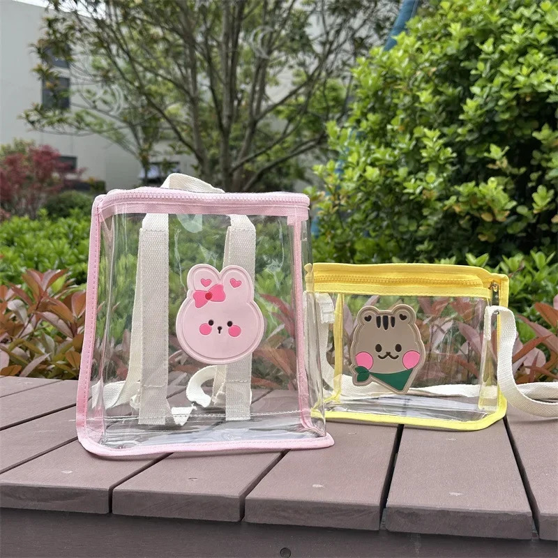Bolalar ryukzaki Kichkintoylar uchun ryukzak ona chaqaloq sumkalari Qizlar uchun maktab sumkalari O'g'il bolalar uchun yoqimli shaffof PVX sumka Bolsas Para Niños Mochila