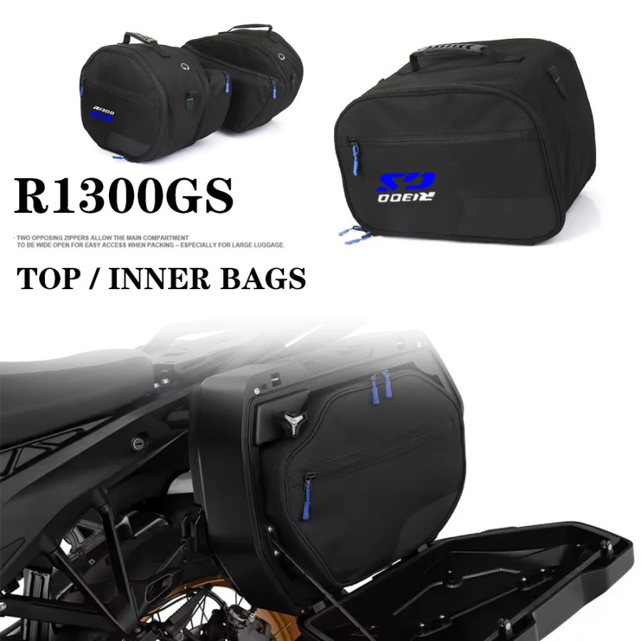 Аксессуары для мотоциклов для BMW R1300GS GS1300 R 1300 GS 2023 2024 2025 Черная сумка для багажа Седельная сумка Боковые внутренние сумки для верхнего чехла