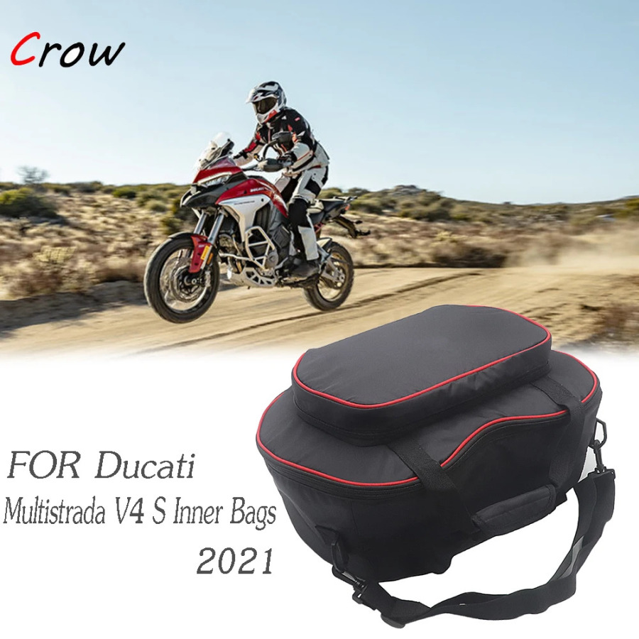 Ducati Multistrada V4 S 2021 uchun MULTISTRADA v4 mototsikl aksessuarlari plastik yon panelli ichki sumkalar