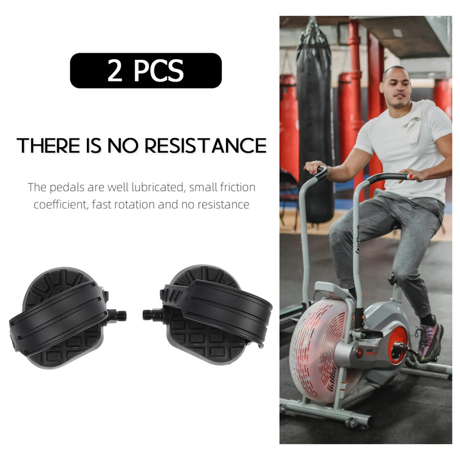 Aşınmaya bardoshli sirpanmaydigan velosiped pedallari Yopiq velosipedda fitnes mashqlari Gimnastika zali Plastik pedallar Fitness aksessuarlari