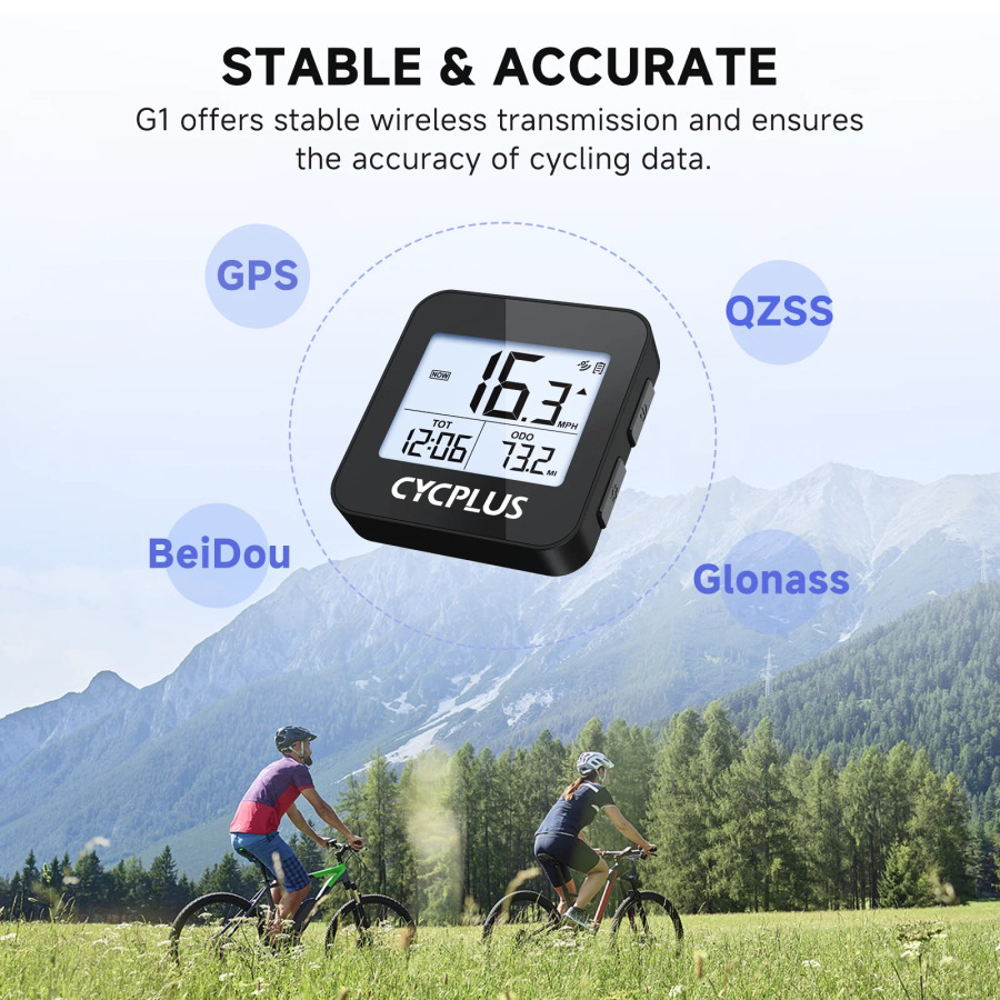 Беспроводной Велокомпьютер CYCPLUS G1 С GPS, Водонепроницаемый Спидометр И Одометр, Аксессуары Для Велоспорта