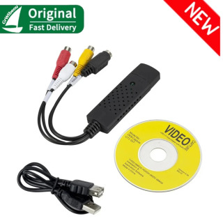 Audio va video suratga olish kartasi, kompyuter, televizor, kassetali pleerlar, videokameralar, DVD, VHS uchun USB 2.0 dan RCAga konvertor СЕРЫЙ