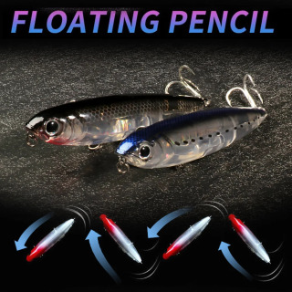 Плавающая приманка-карандаш, 17,5 г, 10 см, Topwater, 3D приманка для плавания, крючок, поппер, снасть Pesca, воблер, снасти, погремушка, воблер, рыболовная приманка