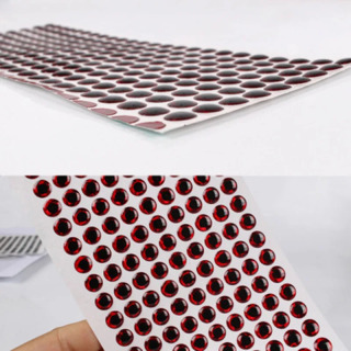 100 dona/lot baliq ovlash jozibasi ko'zlari golografik 3D 3mm 4mm 5mm 6mm simulyatsiya qilingan chivinli baliq ovlash minnow sun'iy baliq DIY ko'zli baliq ovlash vositasi