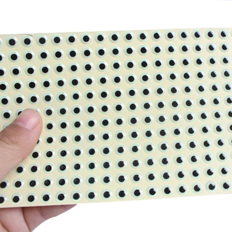 100 dona/lot baliq ovlash jozibasi ko'zlari golografik 3D 3mm 4mm 5mm 6mm simulyatsiya qilingan chivinli baliq ovlash minnow sun'iy baliq DIY ko'zli baliq ovlash vositasi