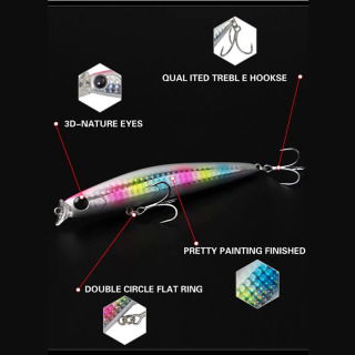1 dona baliq ovlash lure 11cm 17g