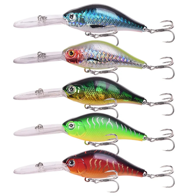 1 dona suzuvchi baliq ovlash o'ljalari Minnow 10,5 sm 15 g Wobblers sho'ng'inga qarshi kurash vositasi Perch Pike Wobbler uchun yuqori darajali ilgaklar bilan sun'iy o'lja