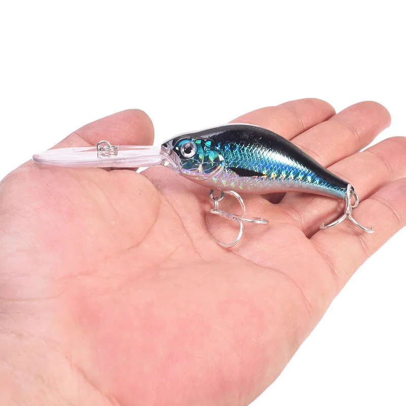 1 dona suzuvchi baliq ovlash o'ljalari Minnow 10,5 sm 15 g Wobblers sho'ng'inga qarshi kurash vositasi Perch Pike Wobbler uchun yuqori darajali ilgaklar bilan sun'iy o'lja