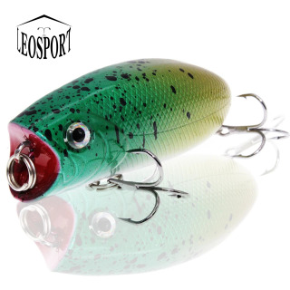 Fishing Lures Wobblers Bait-Isca Trolling-Top Feather Hooks Water Bass Yangi Sun'iy Popper
