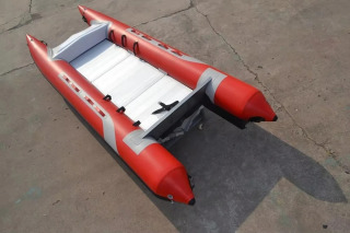 Лодка гребная 4,8м парусная надувная катамаран
