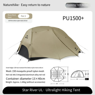 Naturehike Star River 2 Ul Campingtent Opgewaardeerd Ultralichte 2 kishilik chodir Buitenshuis 4 Se 1) Met Bepul Mat