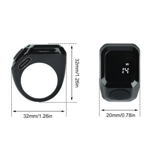 Умное приложение, кольцевой счетчик, портативный цифровой дисплей, Bluetooth-счетчик, кольцо, напоминание о времени, носимое кольцо Tasbih Zikr Misbah