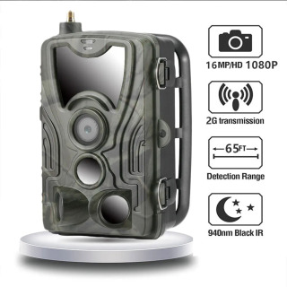 2G ov izi kamerasi 20MP 1080P MMS/SMTP/SMS simsiz yovvoyi tabiat kameralari Kamera tuzoqlari HC801M ov tungi koʻrish klipi
