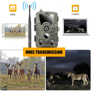 2G ov izi kamerasi 20MP 1080P MMS/SMTP/SMS simsiz yovvoyi tabiat kameralari Kamera tuzoqlari HC801M ov tungi koʻrish klipi
