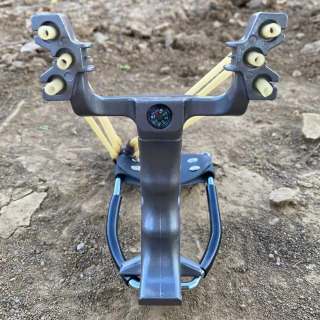 Slingshot, ov katapulti, slingshot otish, bilak tayanchi bilan ov qilish, mehnatni tejash