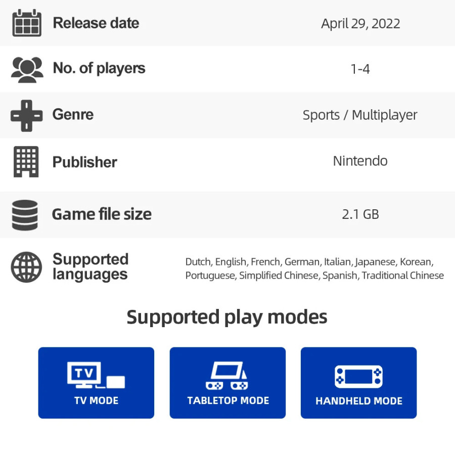 Nintendo Switch Game - Nintendo Switch Sports - Switch OLED uchun sport multiplayer partiyasi