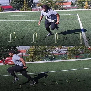Portativ sport to'siqlari katlamali futbol to'siqlari plyometrik tezlik 1 dona